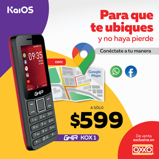 Oxxo lanza su telefono de $599 pesos con facebook, whatsapp, youtube, google maps 2020 VIDEO