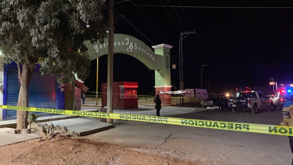SE REGISTRO ATAQUE ARMADO EN LA COLONIA JARDINES DE SAUCEDA EN GUADALUPE.