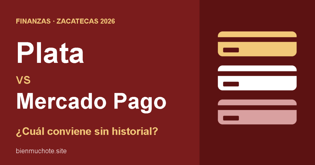 Plata vs Mercado Pago 2026: cuál conviene sin historial en Zacatecas